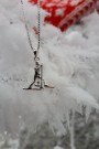 Sølv anheng, skiløper, gutt thumbnail