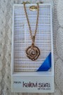 Bronse anheng, rose, Vintage fra 70-tallet, Design: Kalevi Sara of Finland, kun 1 stk thumbnail