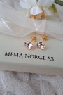 Sølv forgylt ørepynt m/Swarovski crystal, 7mm, 2 par igjen thumbnail