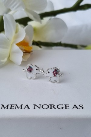 elefant, sølv ørepynt til barn