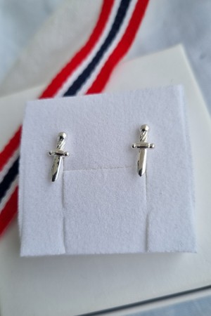 Sverd, sølv ørepynt